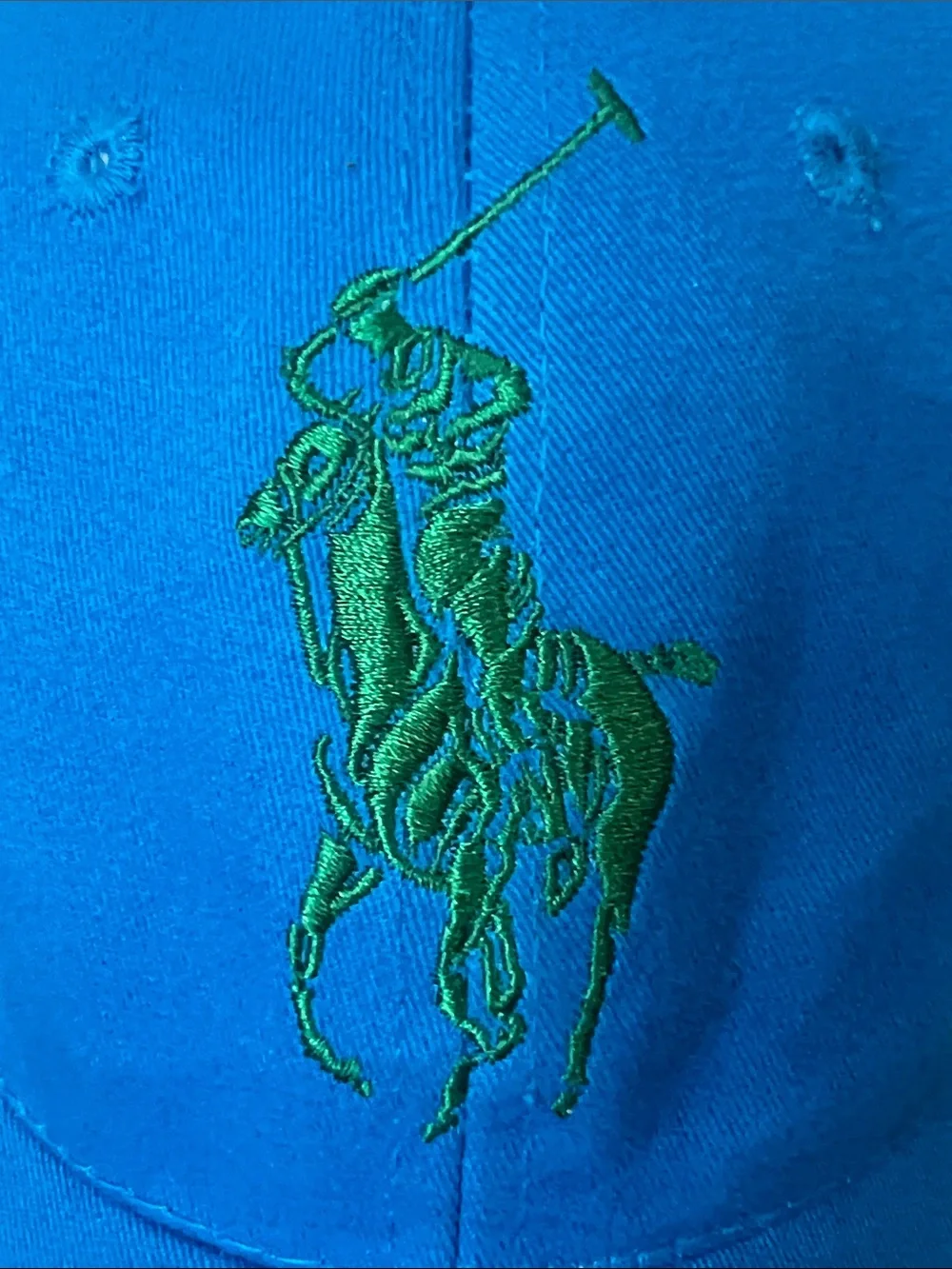 Ralph Lauren Teal Cap with Embroidered Logo